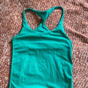 Emerald green Bebe work out top/ tank top